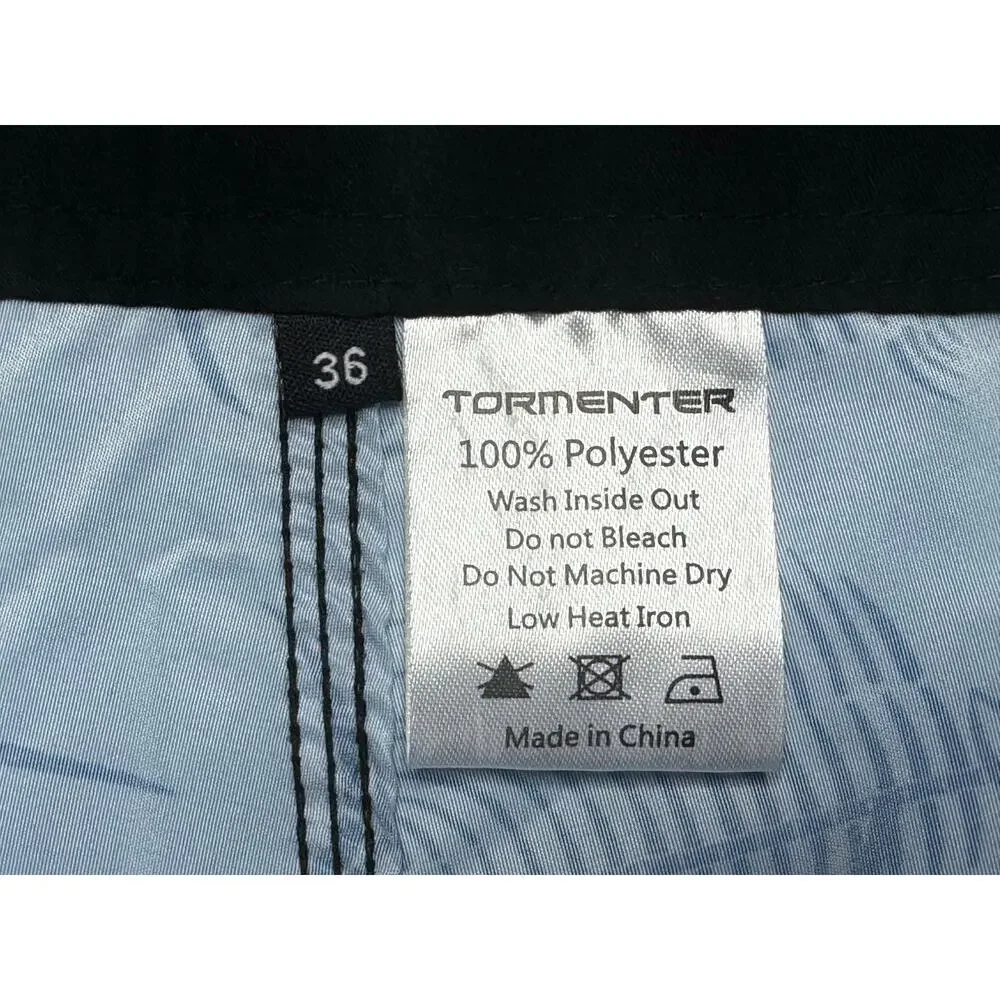 Tormenter Patriot Men's Blue Fish Print Performance Board‎ Shorts - 36 (38x7.5)*